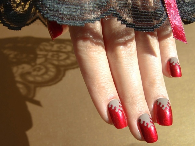 vermelho cinza ornamentos clássicos tendências elegantes 2014