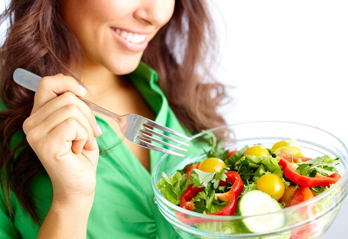 Nutrição produtos orgânicos salada de frutas