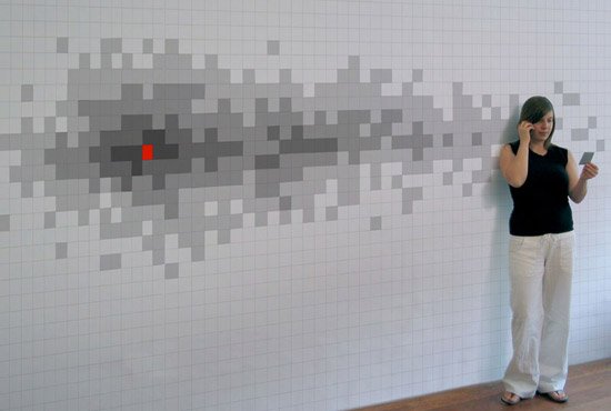 Pinboard Papel de Parede Ideias Modernas Interação Pixel Design de Notas