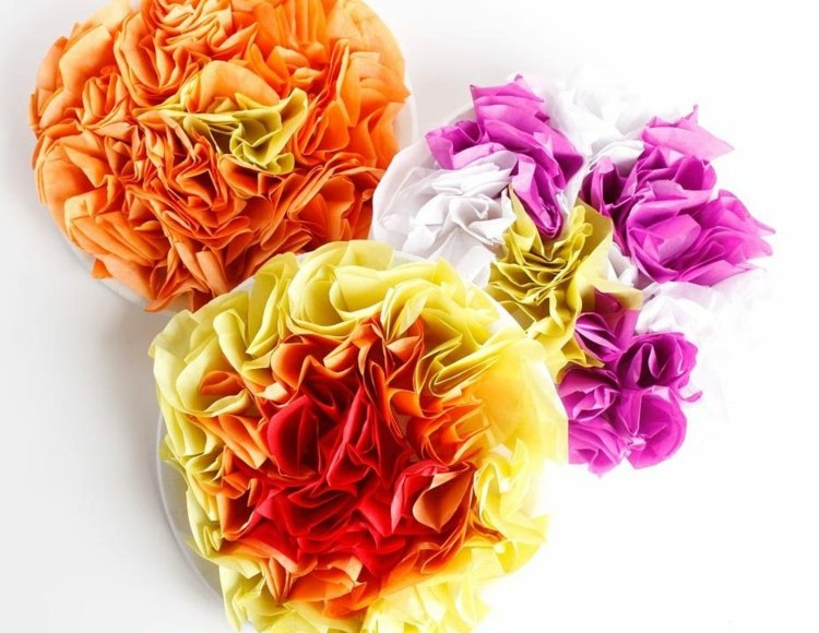 flores-consertar-crianças-tecido-papel-papel-pratos-colorido