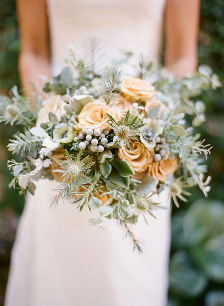 Rosas de inverno para casamento laranja verde cinza