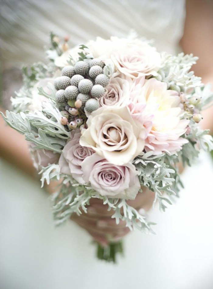 bouquet delicado ideia romântica tendência rosa vestido de noiva