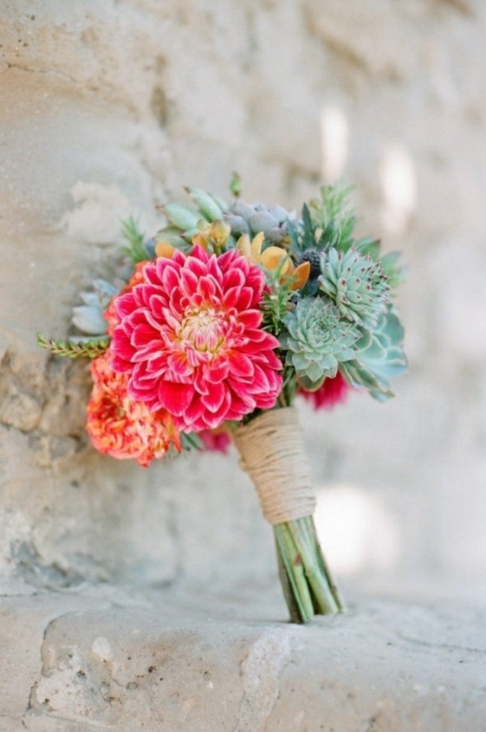 flores casamento tendências buquê crisântemo suculentas ideia noiva