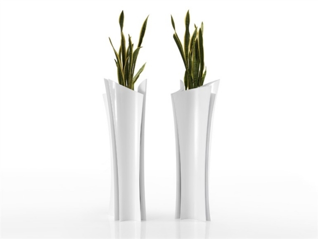 vaso de flores dois ou mais branco elegante