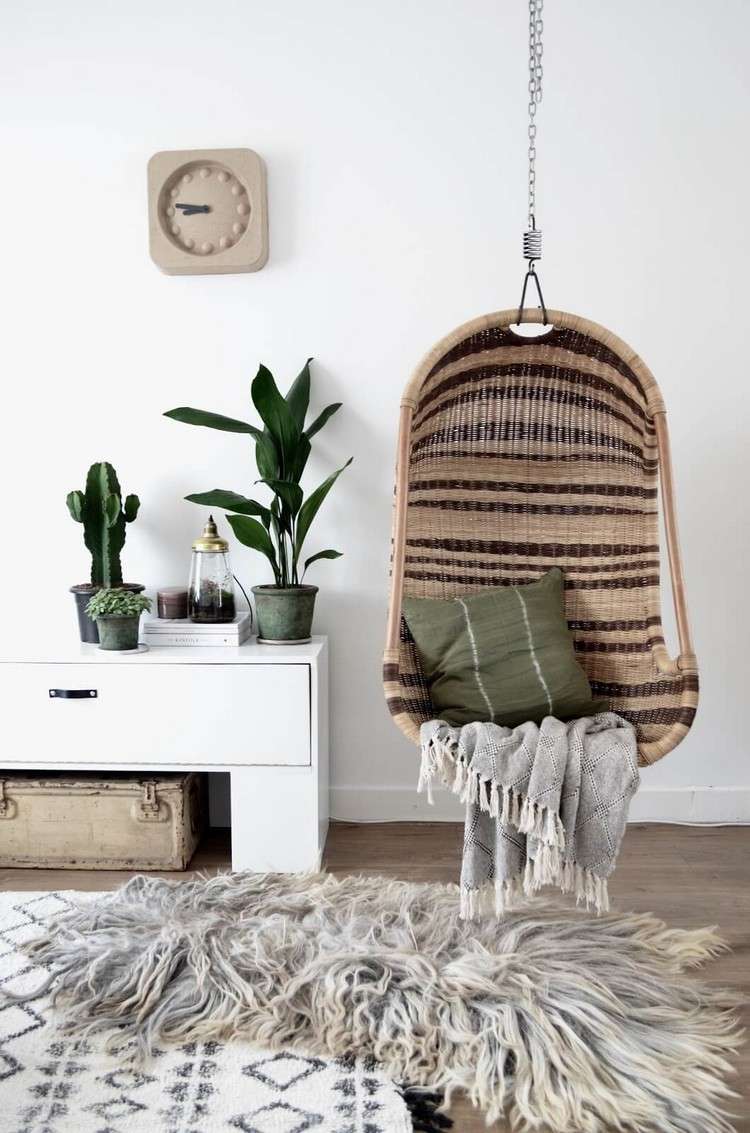 Boho estilo de vida para a sala de estar idéias acessórios para casa tendências 2020