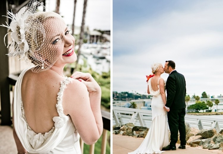vestido de noiva drapeado flores elegantes acessórios de cabelo tiras de rede sotaque