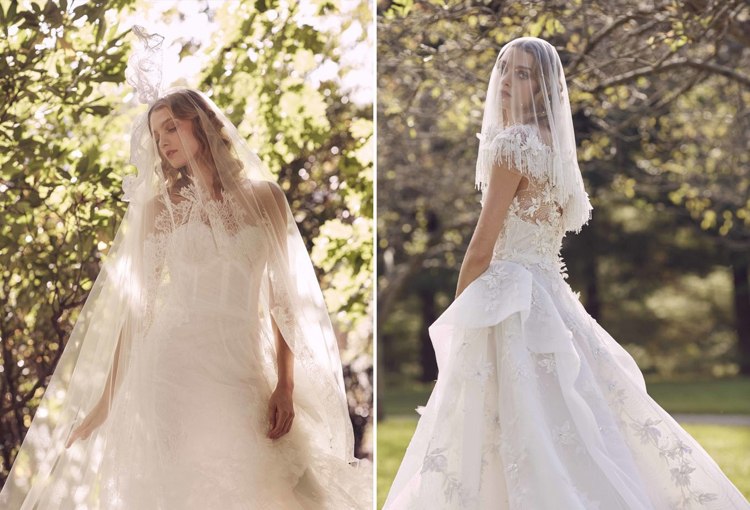 Vestidos de noiva, acessórios, véu, tendências