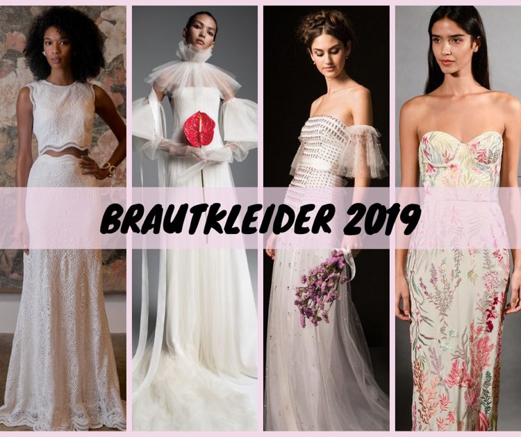 Vestidos de noiva 2019, detalhes, cores, tendências, tendências