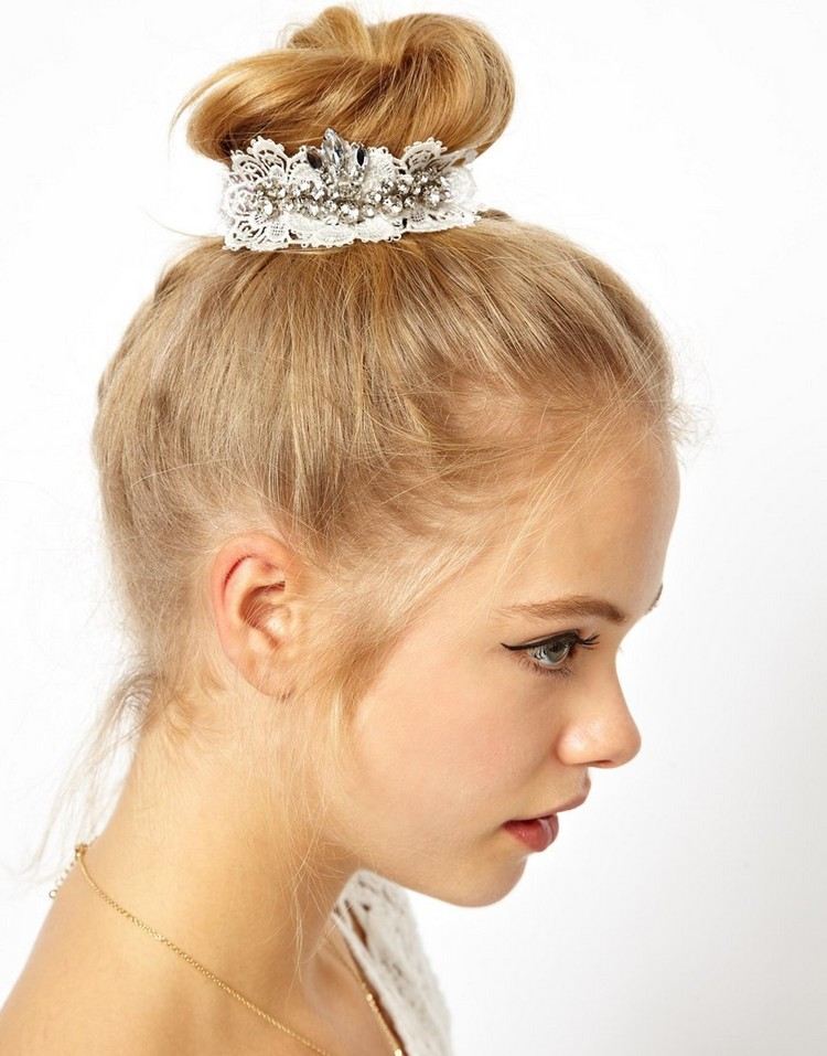 coque punhos acessórios de cabelo strass branco ponta