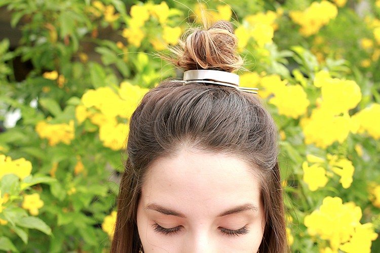 meio coque penteado embelezar coque punhos acessórios para o cabelo