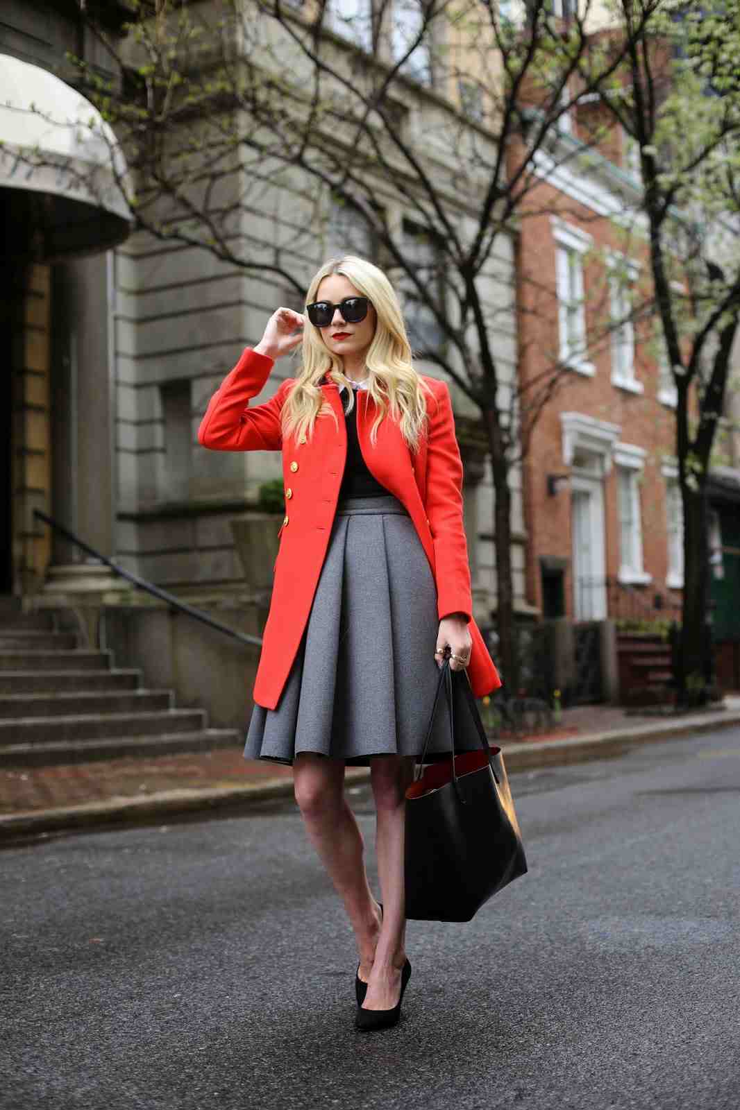 Saia Midi com Casaco Business Outfits Women Winter.html