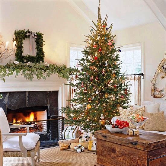 decorações tradicionais para árvores de natal