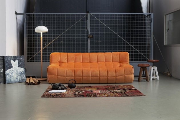 sofás estofados design oruga comfort modern orange
