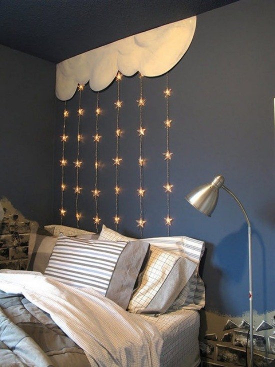 ideias de céu noturno para lâmpadas de design quarto infantil