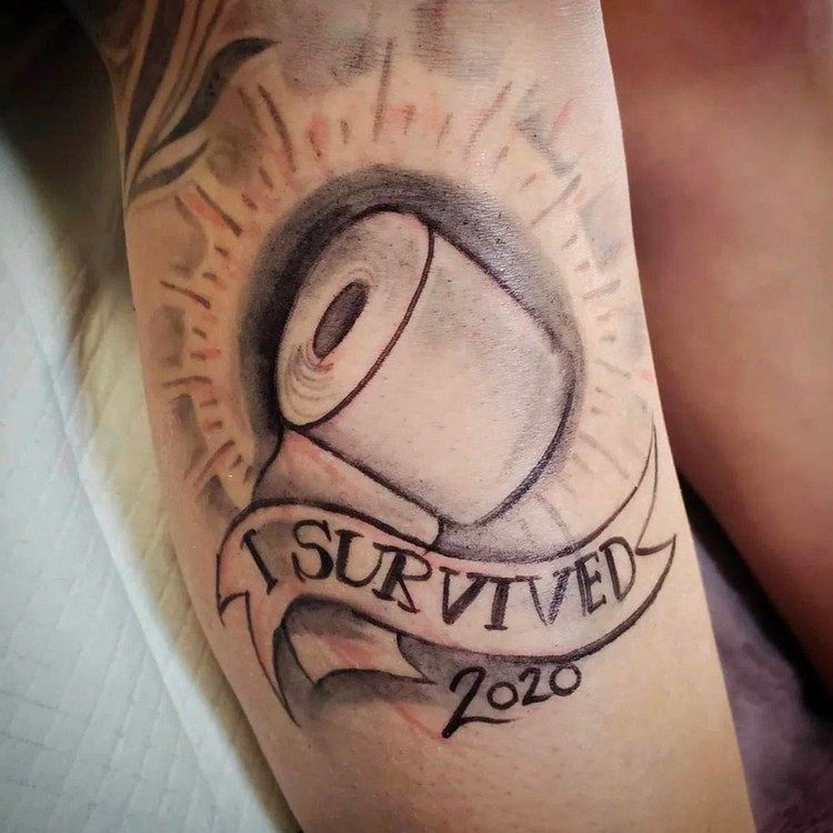 Corona tatuagem motor de tatuagem engraçado antebraço homem desenho de tatuagem