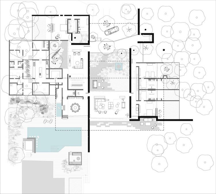 casa unifamiliar - planta baixa - andar térreo - área de estar