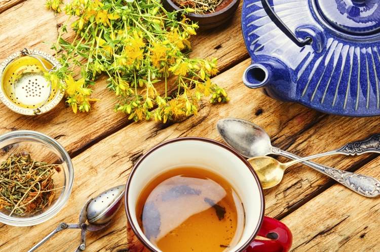 Níveis mais baixos de cortisol com Hypericum perforatum, erva de São João
