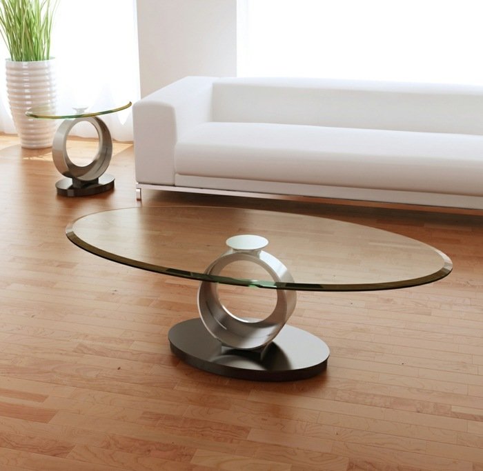 com design de mesa de centro com tampo de vidro