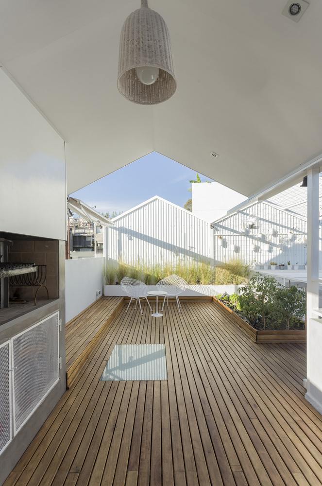 telhado-terraço-design-sustentável-orçamento-moderno-terraço branco telhado