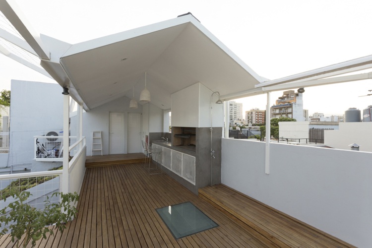 telhado-terraço-design-sustentável-orçamento-terraço-telhado-cozinha ao ar livre