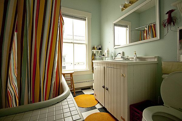 Banheiro-refrescar-mobiliar-antiderrapante-tapetes-tapetes de chão