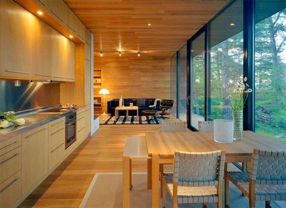 casa elegante com design de interiores sala de estar