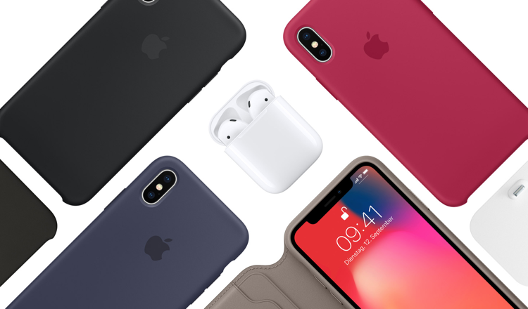 Cores do objeto de design do iPhone X de volta