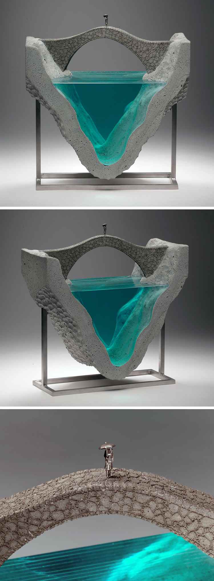 Escultura Profundidade do Mar Ponte de Concreto Solidão