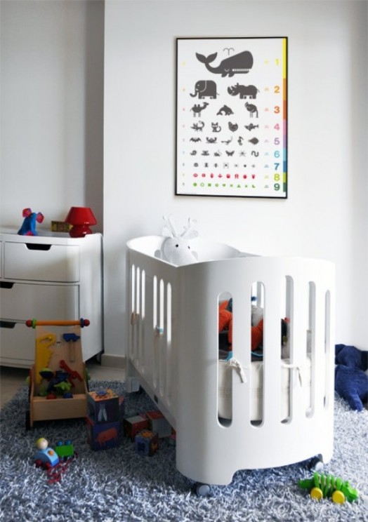 idéias de decoração para quartos infantis com imagens de padrões de animais