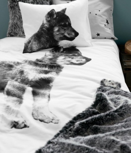 quarto infantil deco ideias com roupa de cama com estampas de animais