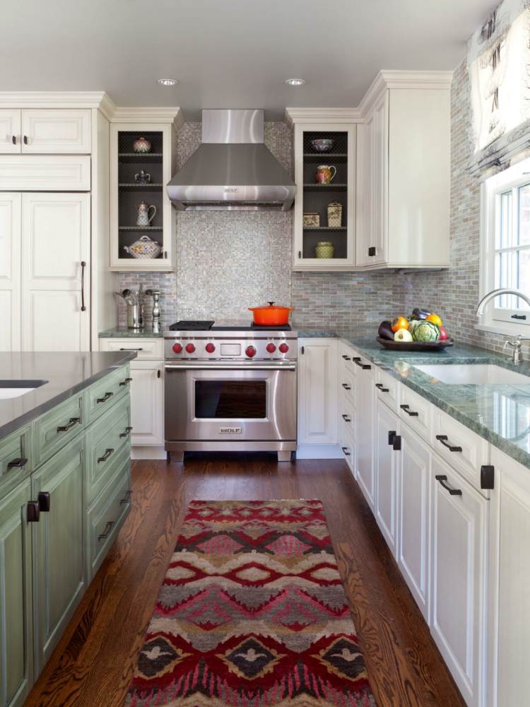 tapete de cozinha deco kelim vermelho lauefer idea mobiliário clássico