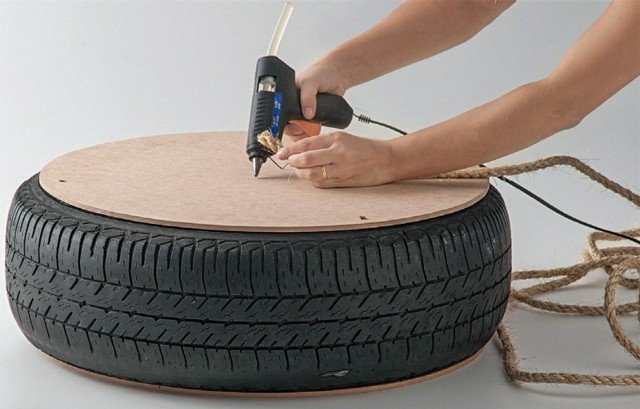 faça você mesmo a decoração, broca da placa de travamento do pneu