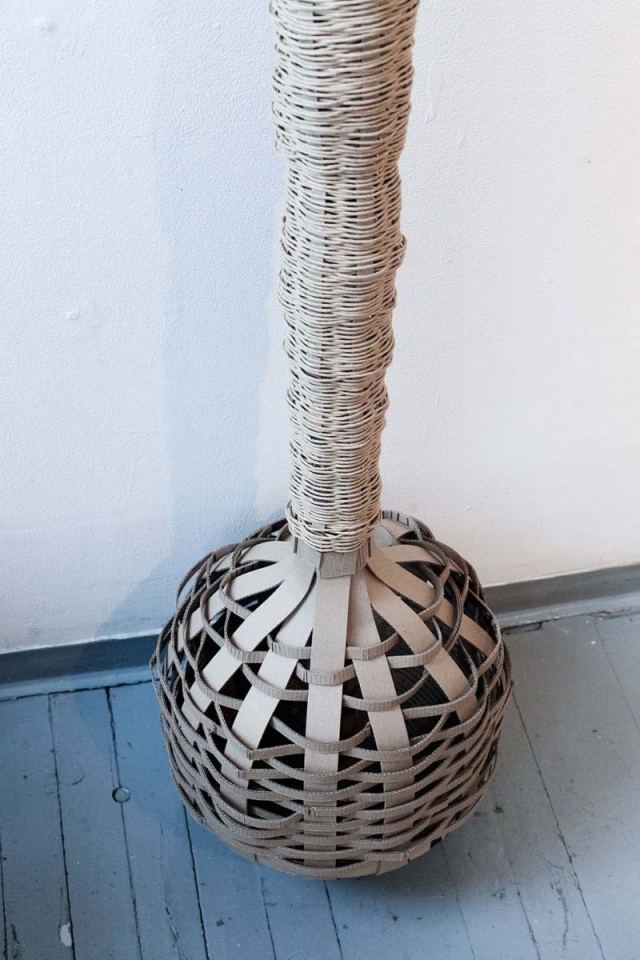 Decoração e design de móveis cestaria interessante pedaço de papelão