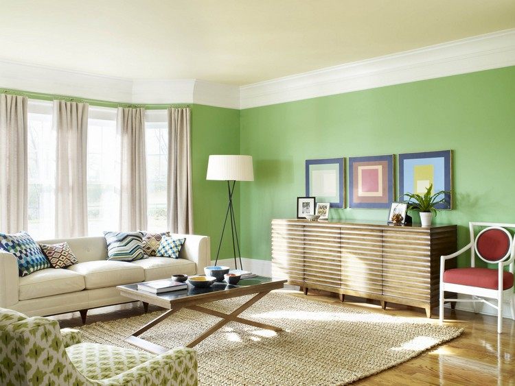 Decoração para cores de sala de estar - idéias de decoração de parede