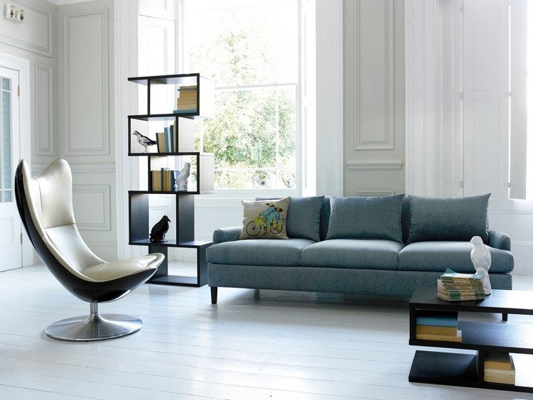 decoração-sala-estilo-móveis-deco-estante-poltrona