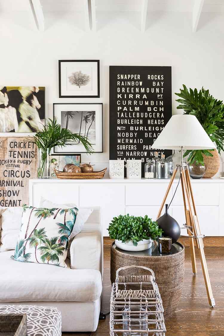 decoração-sala de estar-interior-plantas-ambiente-natural