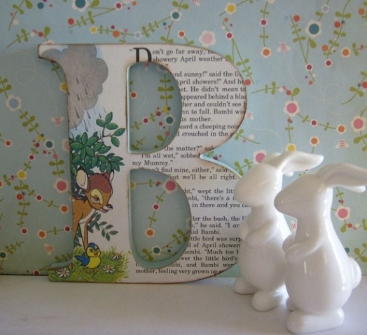 carta decoração coelho quarto do bebê para fazer você mesmo