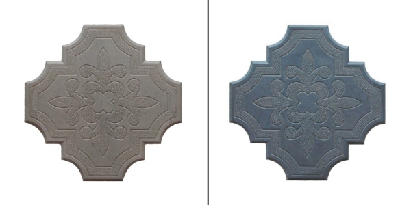azulejos decorativos concreto cinza-azul