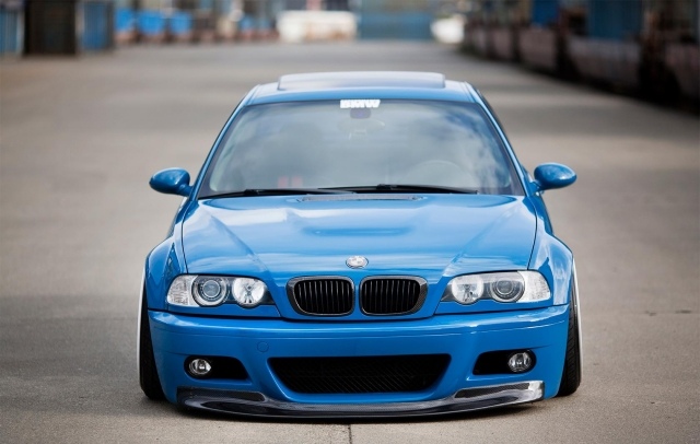 E46-BMW-blue-front-side-picture