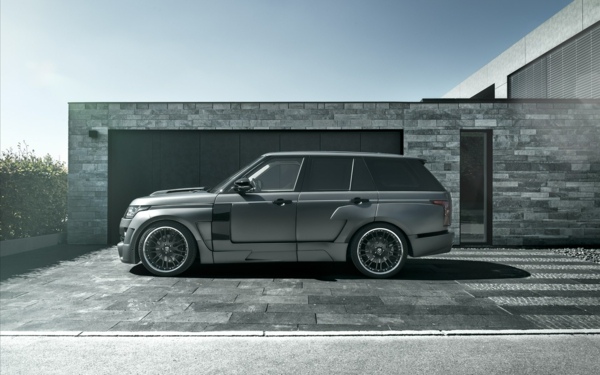 Mystere Range Rover vista lateral cinza