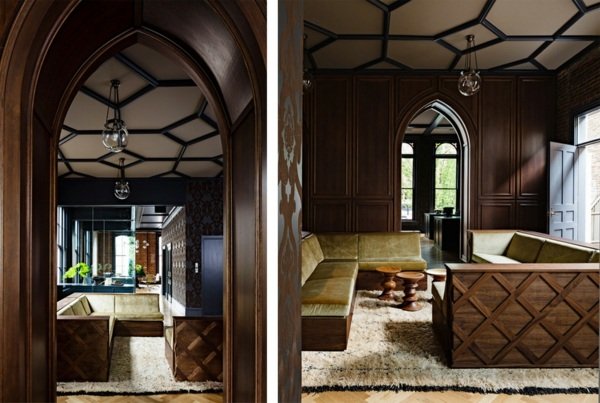 móveis modernos com decoração estilosa