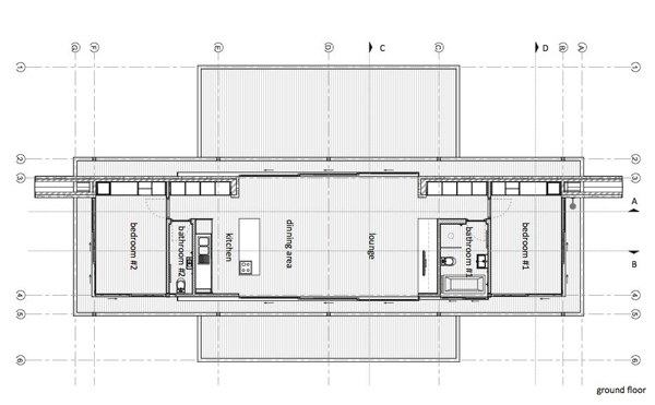 Pavilhão do plano de construção