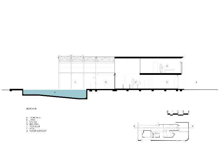 casa com anexo em ferro, planta baixa da casa da donzela, vista lateral, andar superior