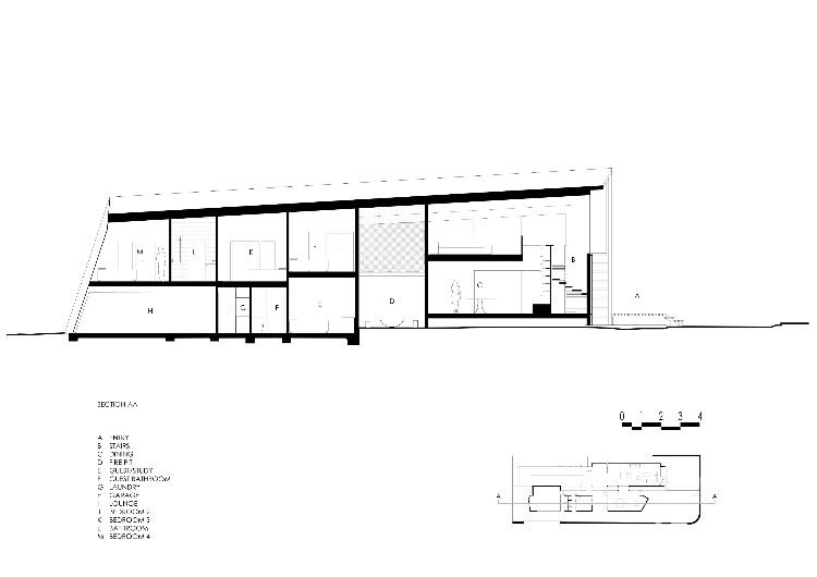 casa com anexo de ferro da casa da donzela vista lateral de planta baixa