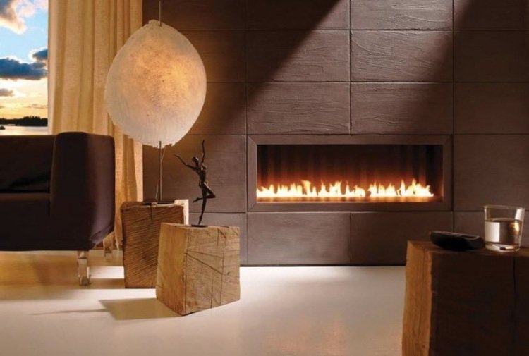 design-fogão-tijolos-fotos-moderno-gás-aberto-marrom-painéis-escultura de argila