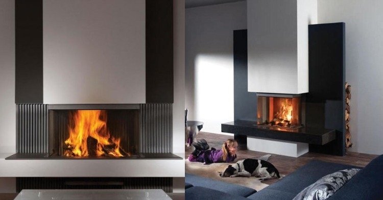 Lareira de tijolos -pictures-modern-dog-child-firewood-retangular