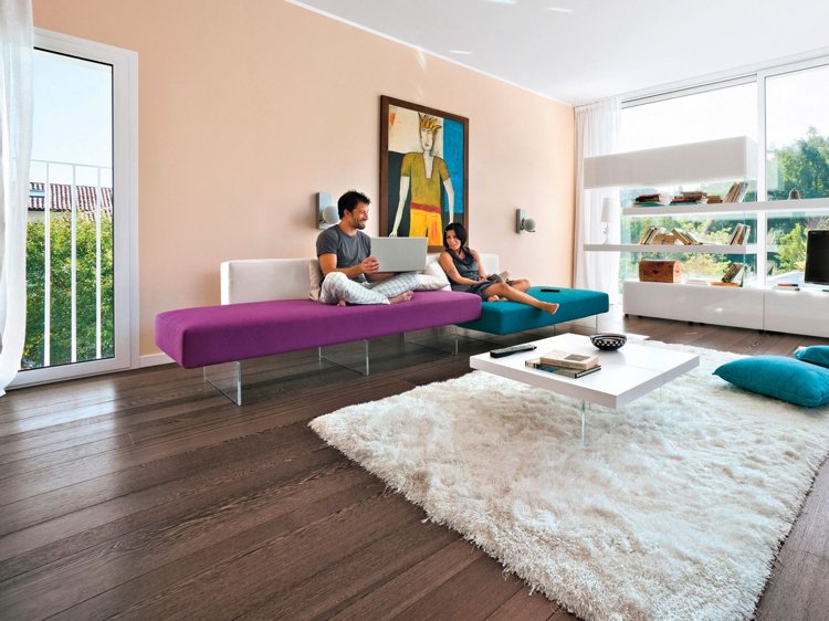 Sofá de design - moderno - dois níveis - ar