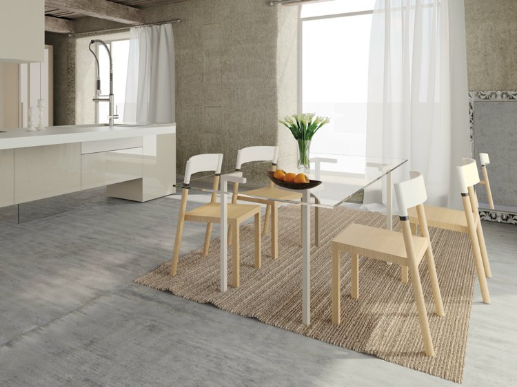 moderno-assentos-cadeiras-mesa-de-jantar-tampo de vidro-moderno
