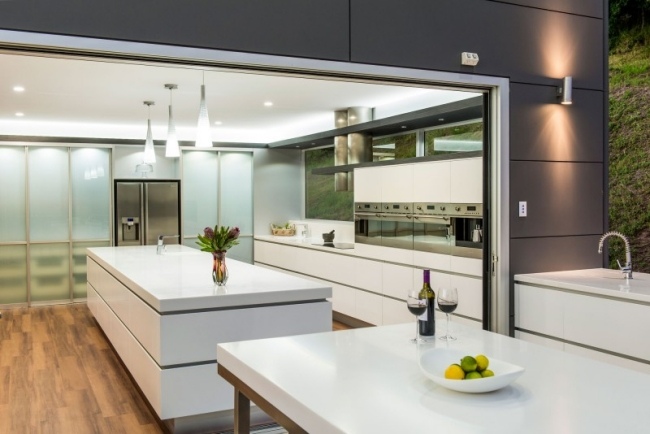 Cozinha designer kim duffin austrália mesa terraço