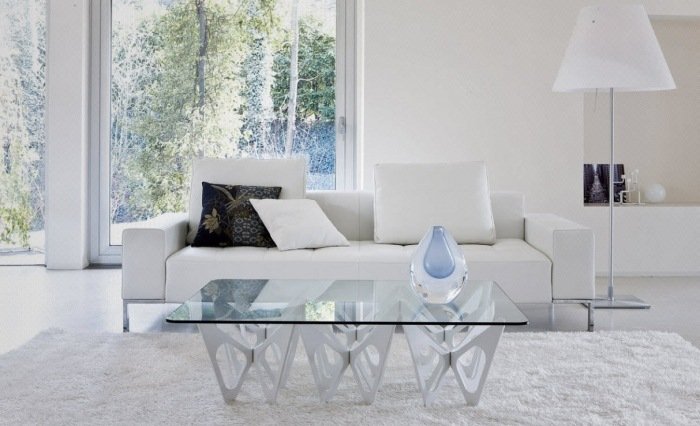 mesa de centro branca-placa de vidro-pernas-extraordinárias-BORBOLETA-Alexander-Taylor